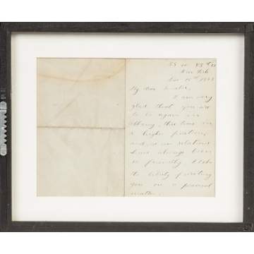 Theodore Roosevelt Letter