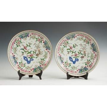 Pair of Chinese Export Porcelain Chargers