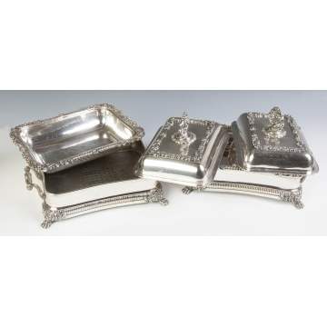 A Pair of Silver Plate Warming Dishes