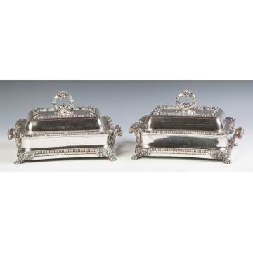 A Pair of Silver Plate Warming Dishes