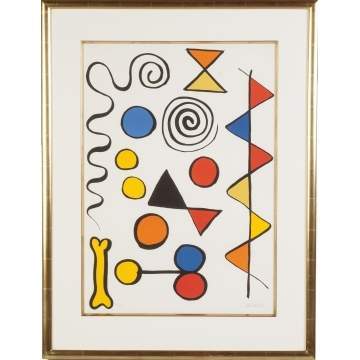 Alexander Calder  (American, 1898-1976) Composition with dog bone 