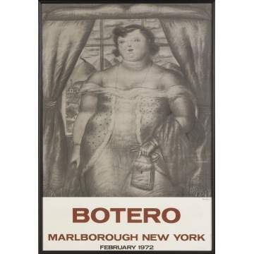 Fernando Botero  (Columbian, B. 1932) Malborough New York Poster 