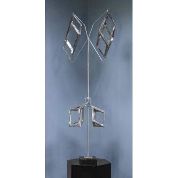 George Warren Rickey (American, 1907-2002) Aluminum & Stainless Steel Kinetic Sculpture