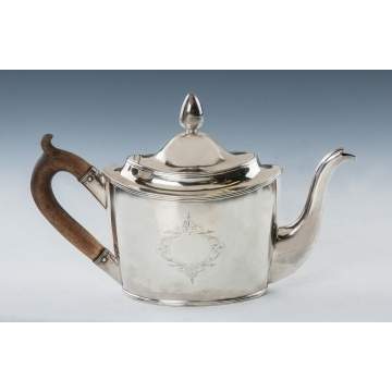 Peter, Ann & William Bateman (London, 1799-1805) Sterling Silver Teapot