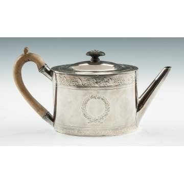 Thomas Holland Sterling Silver Teapot 