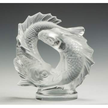Lalique Molded & Frosted Fish