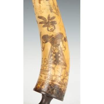 Scottish Powder Horn