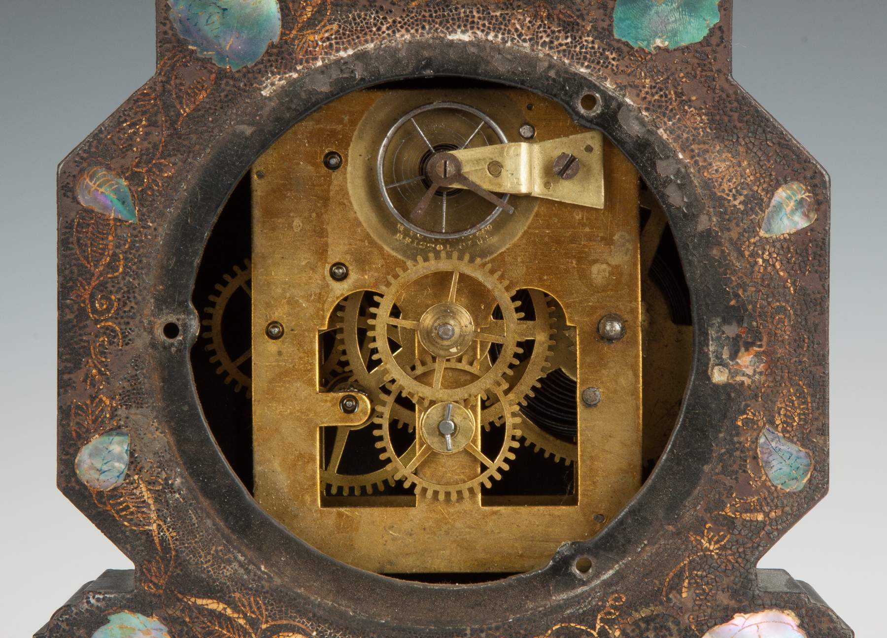 J.C. Brown Miniature Iron Front Shelf Clock | Cottone Auctions