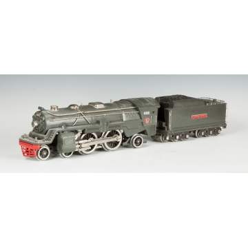 Lionel Standard Gauge Gunmetal 392E Engine & 392W Tender