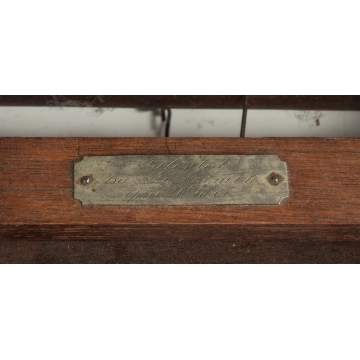 Two Walnut & Brass Patent Model Train Brakes