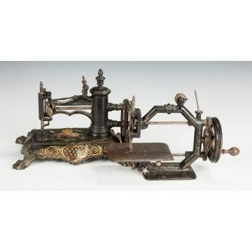 Two Hand Operated Cast Iron Sewing Machines