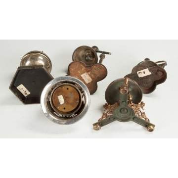 Five Victorian Brass & Silver Bells