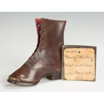 George Stribley Patent Model Boot