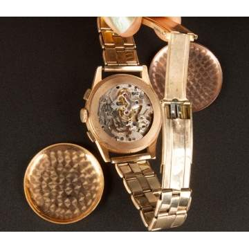 Swiss Chronograph 18K Gold Men's Watch 