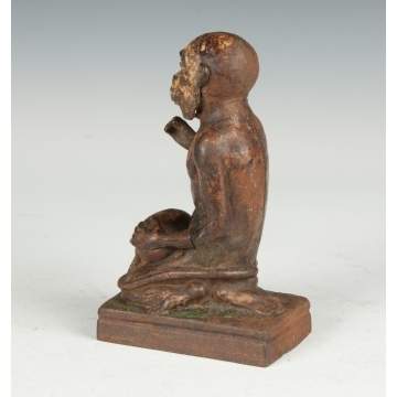 Monkey & Coconut Cast Iron Mechanical Bank