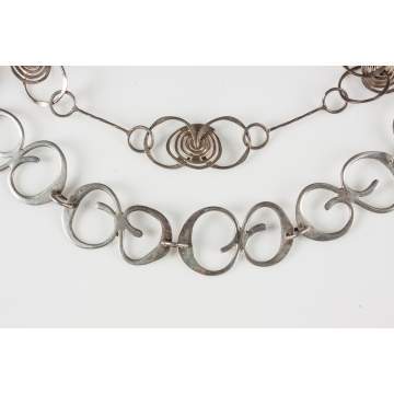 2 Vintage Silver Necklaces