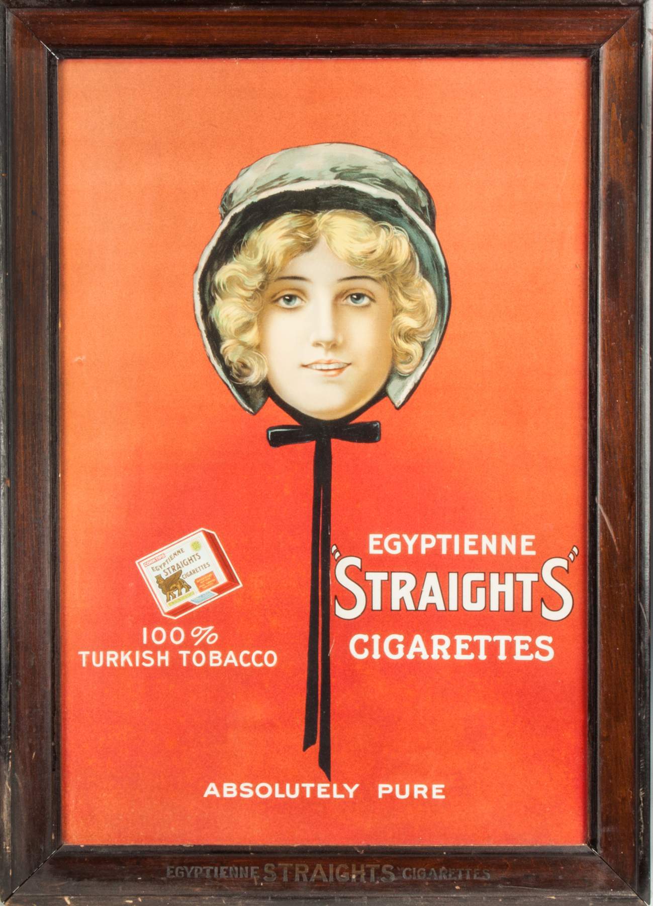 Egyptienne 'Straights' Cigarettes Lithograph