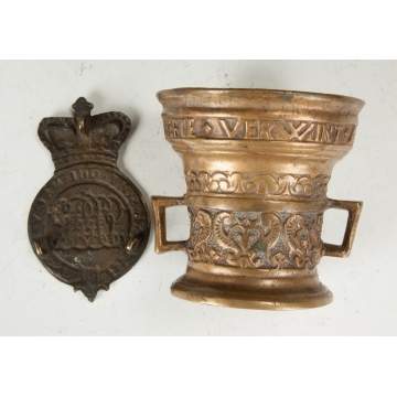 British Box Plate & Dutch Mortar