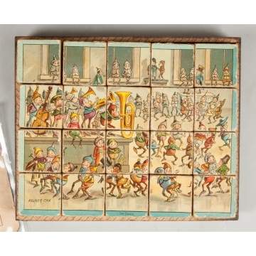 Palmer Cox Lithograph Brownie Block Set, McLoughlin Bros. 