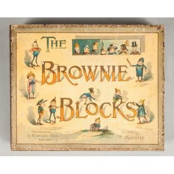Palmer Cox Lithograph Brownie Block Set, McLoughlin Bros. 