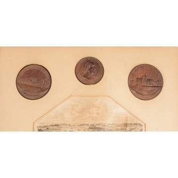 Philadelphia International Exhibition Walnut Roundels