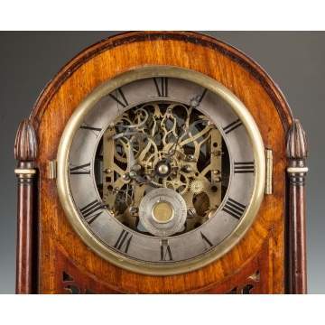 English Bracket Clock with Cylinder Music Box