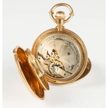 Thomas M. Fadden 18K Gold Pocket Watch 
