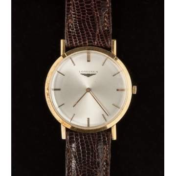 Vintage Swiss Longines 18K Gold Watch