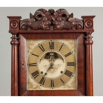 C. & L.C. Ives, Bristol, CT, Triple Decker Shelf Clock