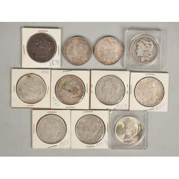 Group of Silver Dollars
