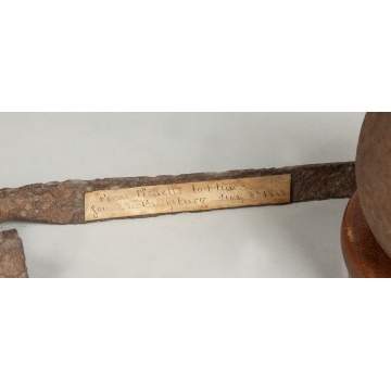 Civil War Cannonball & Bayonet