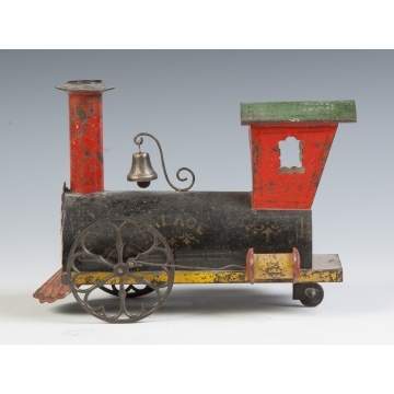 "Palace" Painted Tin Clock Work Engine, Probably Ives