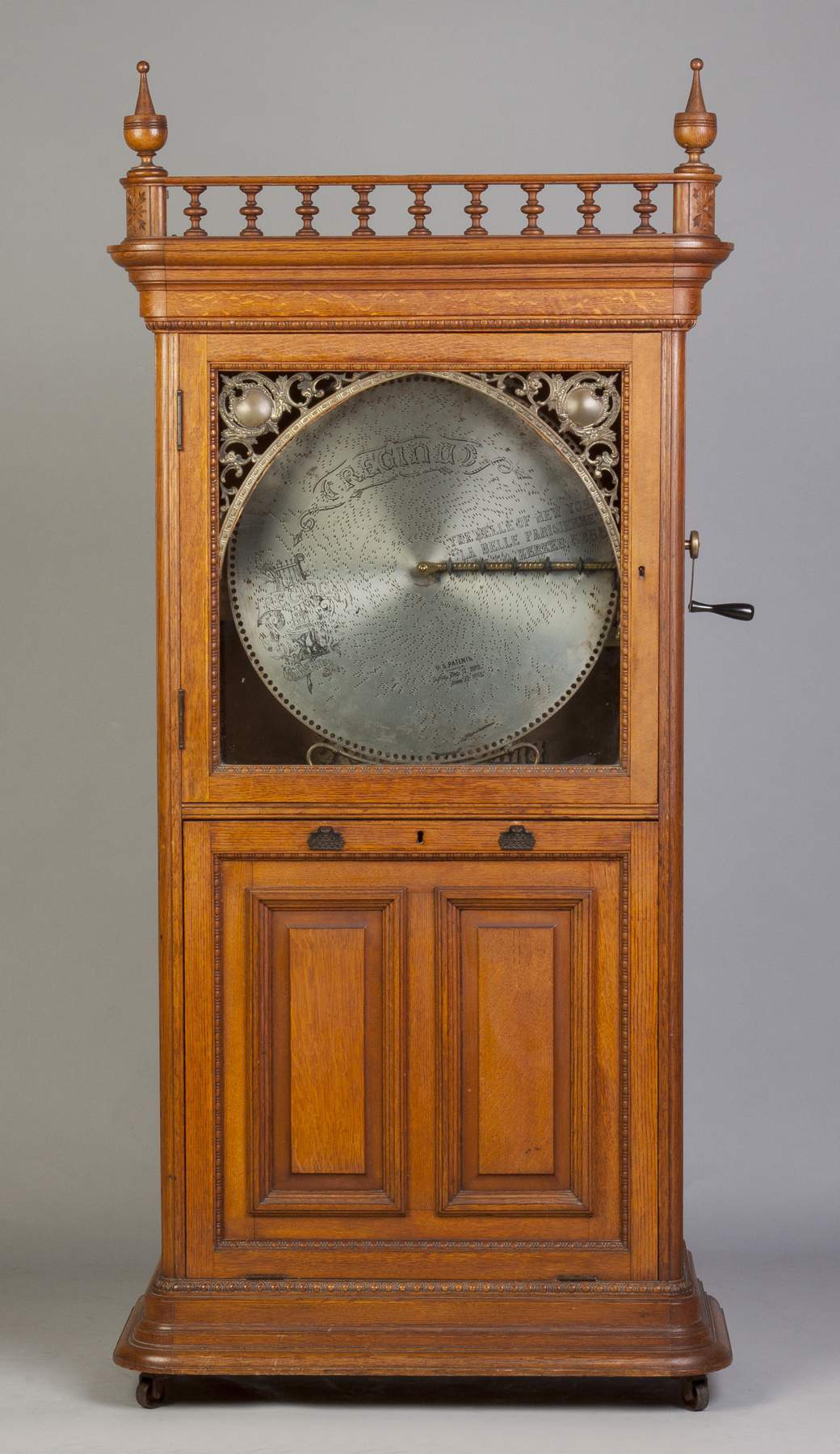 Regina Single Play Upright Music Box Cottone Auctions