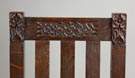 Arts & Crafts Carved Oak Side Chair