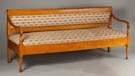 Country Sheraton Tiger Maple Settee