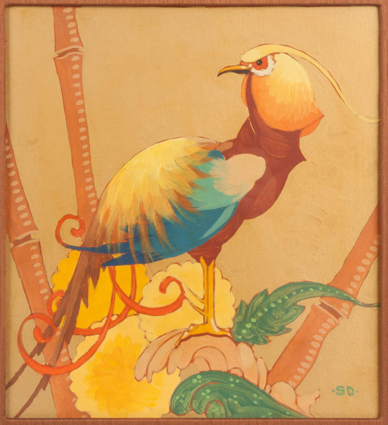 Stark (Winthrop Stark) Davis (American, 1885-1950) Exotic Bird