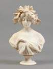 A. Cipriani (Italian) Carved Marble Bust