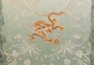 Silk Embroidered Table Cover with Silk Trapunto Dragon 