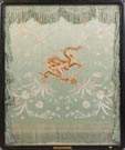 Silk Embroidered Table Cover with Silk Trapunto Dragon 