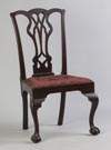 American Chippendale Mahogany Claw & Ball Side Chair