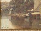 George Lafayette Clough  (American, 1824-1901) Lake scene