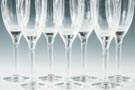 Seven Lalique Champagnes with Winged Cherubs