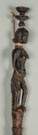 African Ceremonial Staff with Seated Female Figure