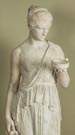 Classical Carved Marble Robed Lady with Ewer