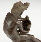 Gabriele Parente (Italian, 19th century) Bronze of a Seated Boy 