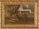 George Lafayette Clough  (American, 1824-1901) View of a Backyard