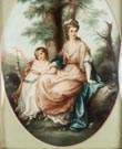 Miniature Painting of Mother & Daughter