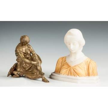 Bronze & Alabaster Sculptures
