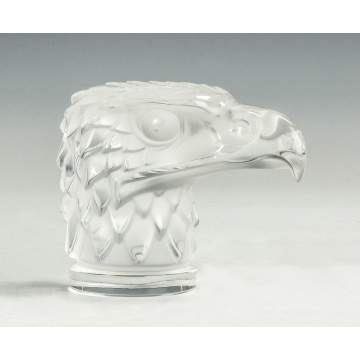 Lalique Eagle Head Paperweight
