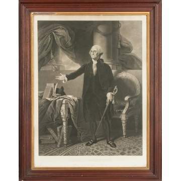 General George Washington Engraving 